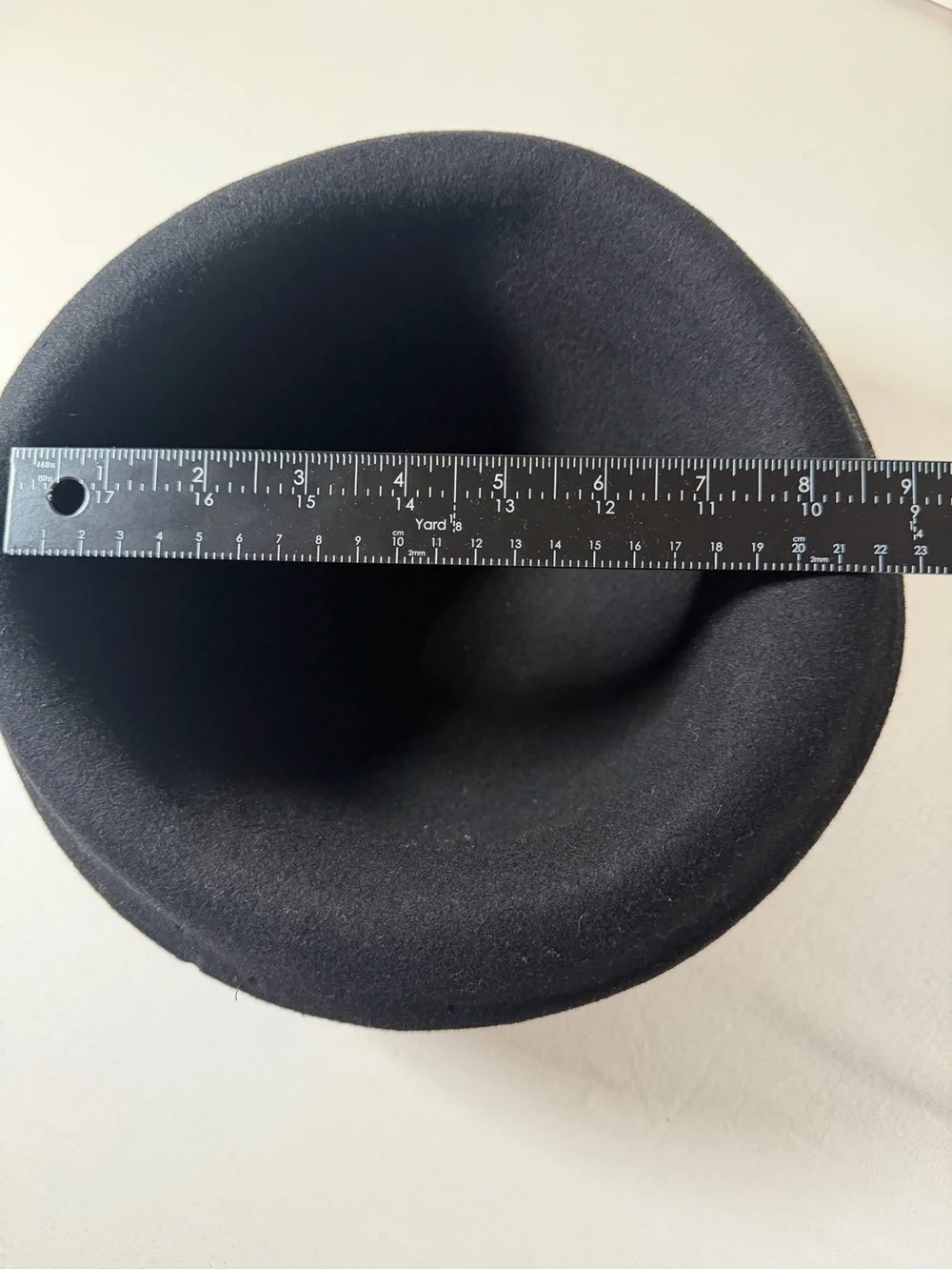 Classic Black Bowler Hat for women